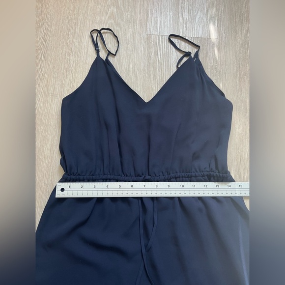 Aritzia Babaton Casimir Navy Strappy Wrap Dress - Picture 4 of 7